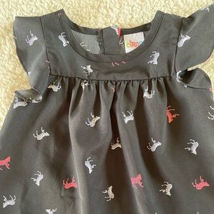 Circo Polyester Zebra Blouse for Toddler Girl